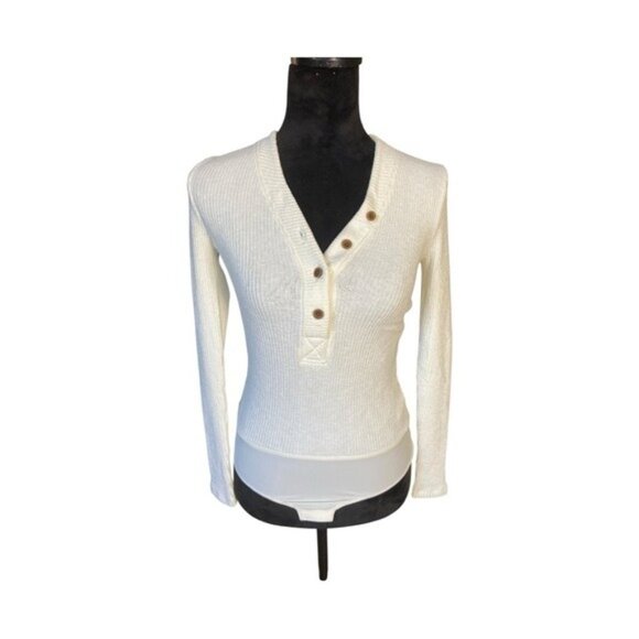 point sur Tops - Point Sur Henley Bodysuit Sweater